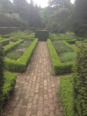 Adorable little herb 'knot' garden at Hall Place.