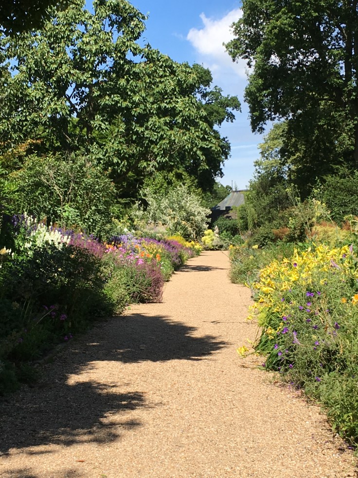 Herbaceous borders at Nymans