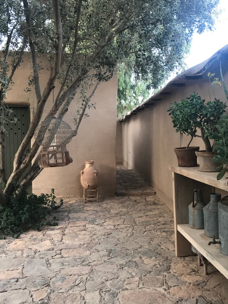 A quiet part of the garden at Dar al Hossoun