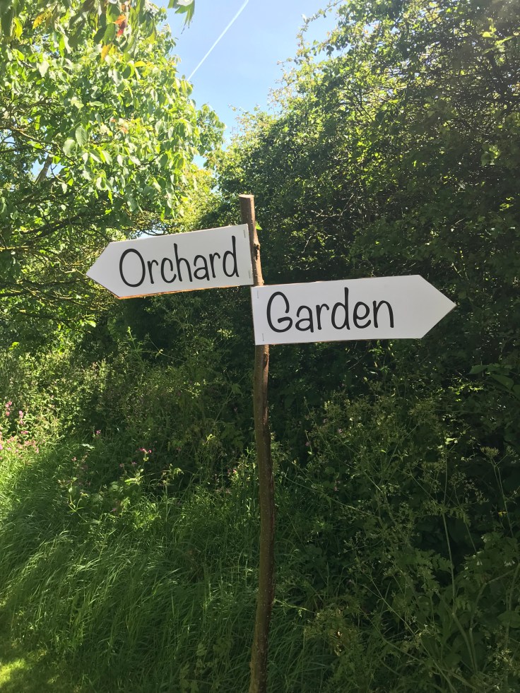 Garden finger post 